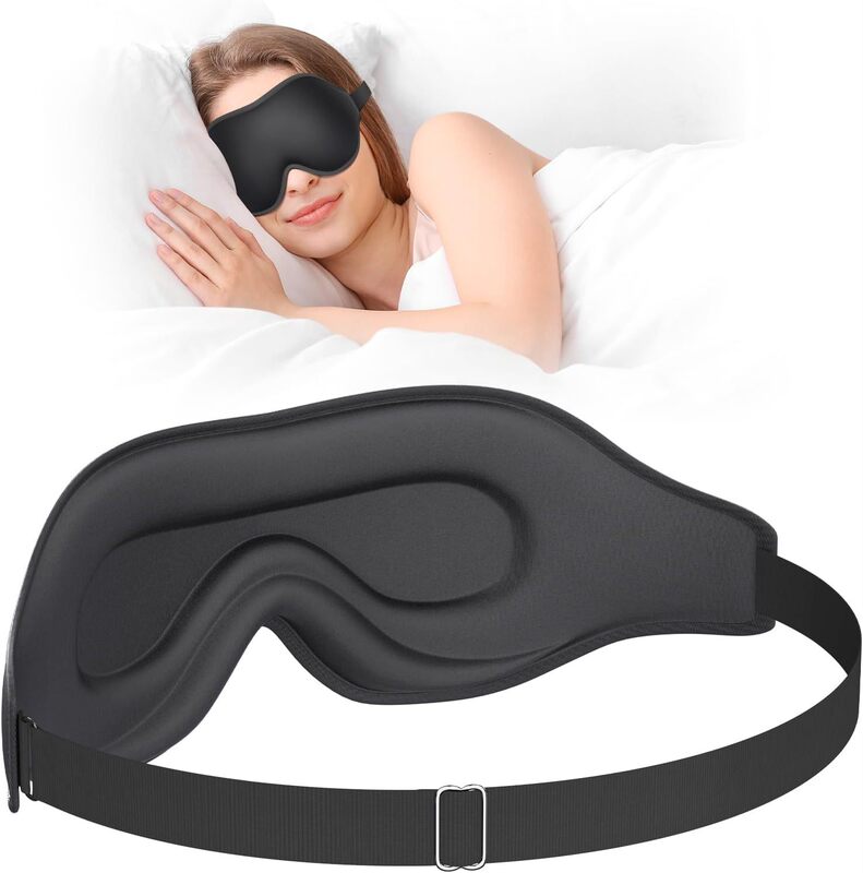 跨境3D立体睡眠眼罩航空透气鼻翼不压眼午休夜间全遮光遮光护眼|undefined