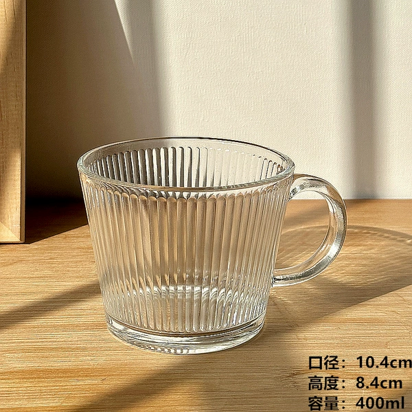Striped handle cup