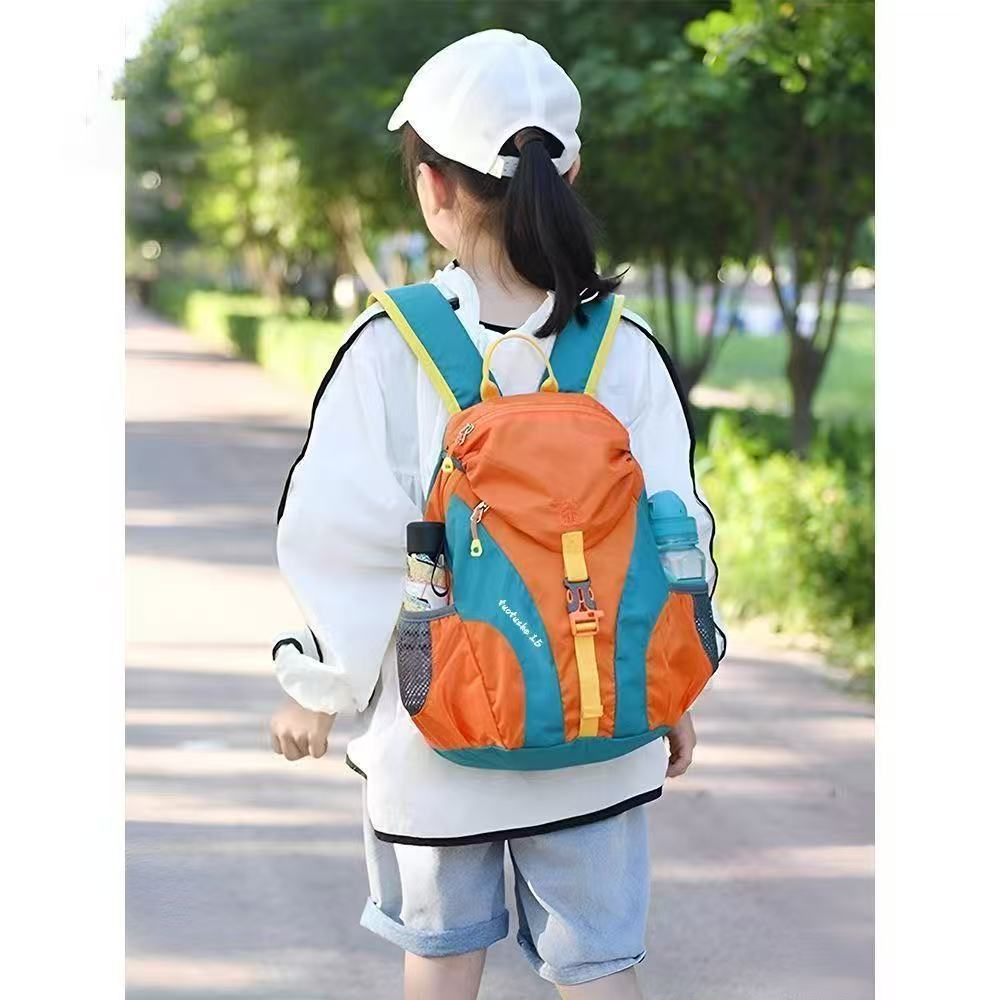 New outdoor hiking backpack, Korean style casual fashion lock buckle double shoulder bag, large capacity cycling and trekking weight-reducing backpack
