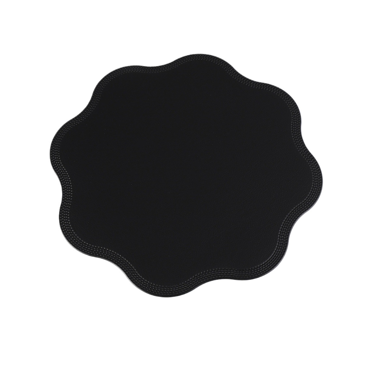 Nordic flor redonda mantel de cuero PVC mantel cocina AISLAMIENTO impermeable antideslizante estera de mesa de montaña al por mayor
