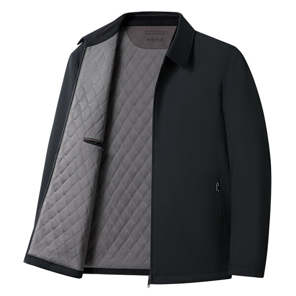 Demi-season casual long down jacket