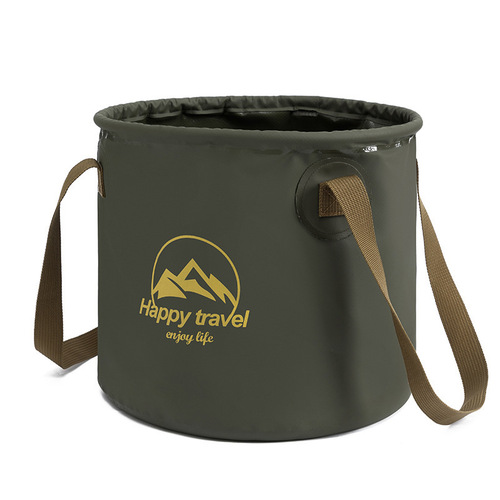 Outdoor camping bucket foldable portable water storage bucket camping travel outdoor cooking water basin foot soaking bag face basin large capacity
