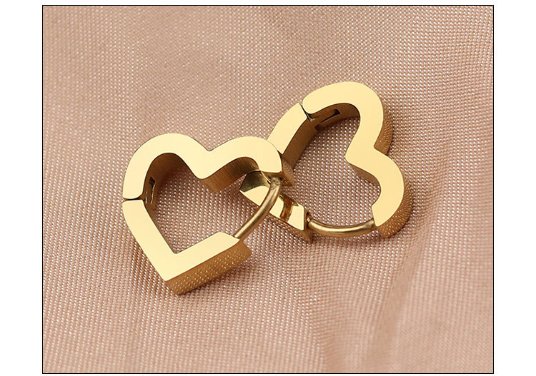 1 Piece Simple Style Geometric Plating Stainless Steel Earrings display picture 1