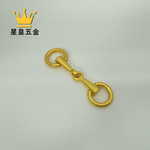 马鞍包黄鎏金马衔扣 diy手作女包手挽扣 小方包装饰扣链条