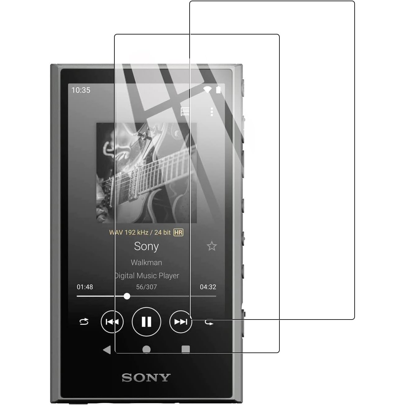 Suitable for Sony Sony Nw-A300 A306 Music Player Protective Soft Film Anti-Scratch Screen Protection Film