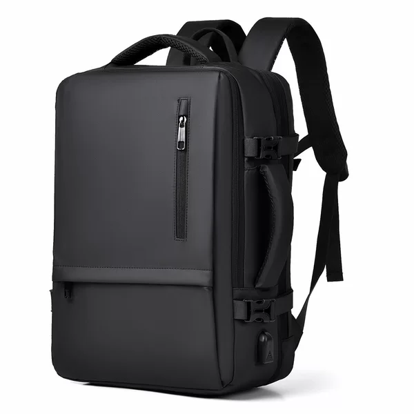 Business Commuting Backpack for Men, Multifunctional, Expandable, Anti-Theft with Combination Lock, Laptop Bag, Lightweight Travel Backpack