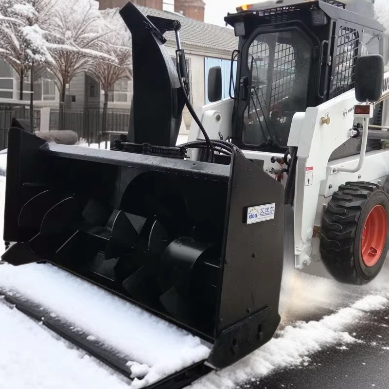 路面清理积雪设备除雪车滑移装载机抛雪机扬雪机价格