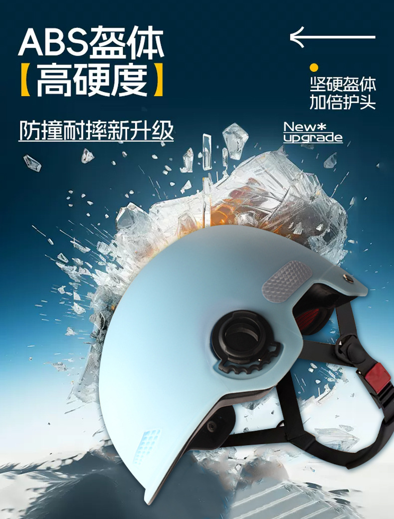 Saviron New National Standard 3C Certified Electric Vehicle Helmet for Men and Women, Electric Scooter Safety Helmet, Children's Sun Protection Goggles, Suitable for All Seasons