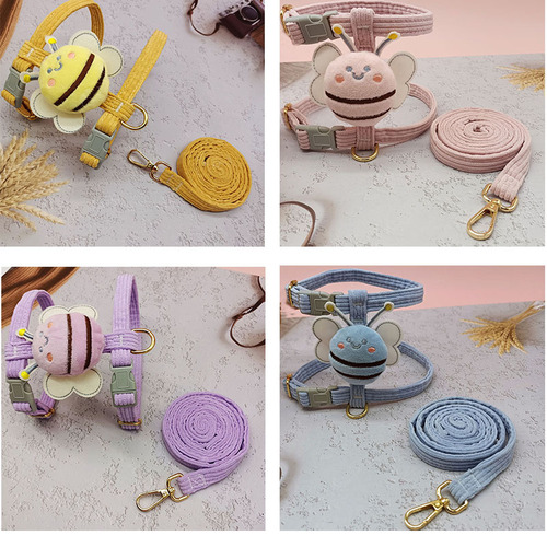 Dog Leash Cat Harness Vest Type Dog Chain Small Dog Teddy Corgi Walking Dog Leash Collar Wholesale