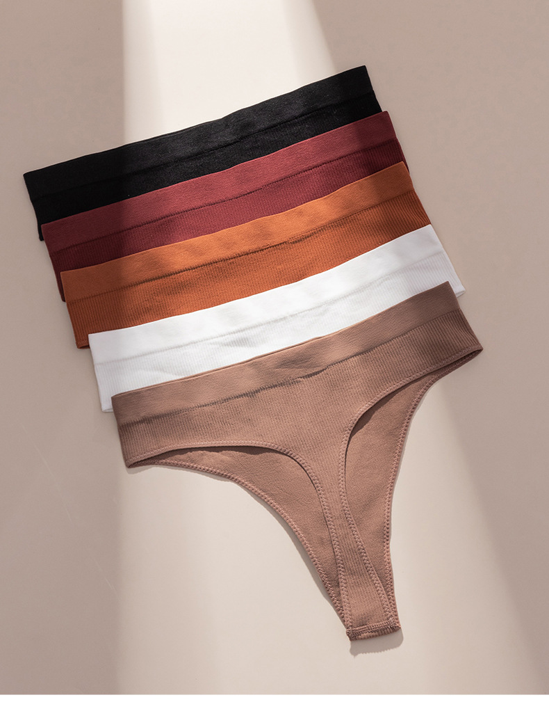 Sexy geribbelde dames slip grote maat naadloos comfortabel_voghion.com