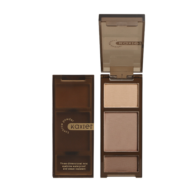 KAXIER polvo de cejas de color tridimensional de terciopelo, polvo de cejas de niebla suave, base de maquillaje para principiantes. image 6