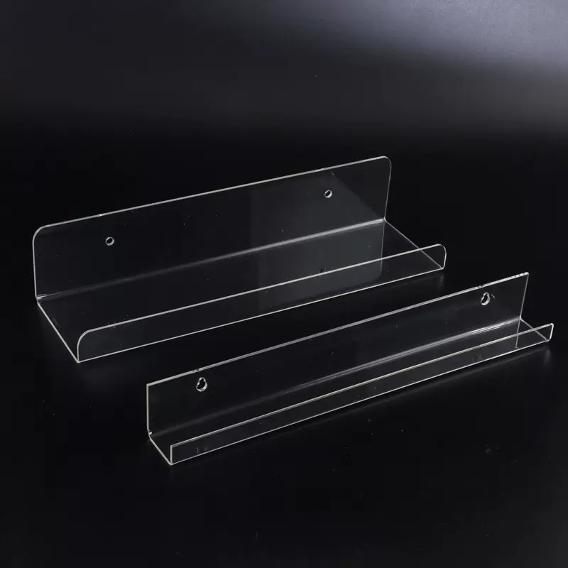 展示架透明亚克力收纳U型展示架壁挂式黑胶唱片架有机玻璃置物架