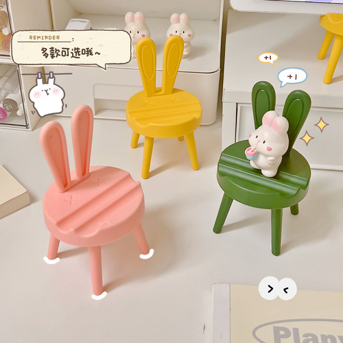 Cute chair stand for desktop mobile phone office tablet stand creative lazy stand for watching TV dramas