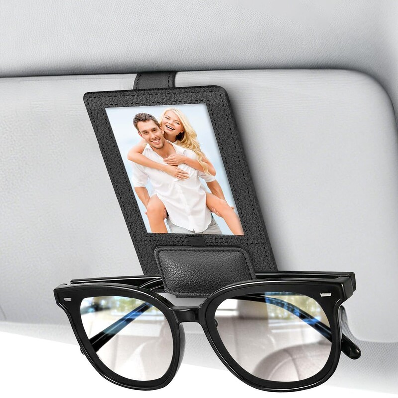 Cross-Border New Model Car Glasses Clip Photo Holder Car Sun Visor Magnetic Photo Storage for Sunglasses