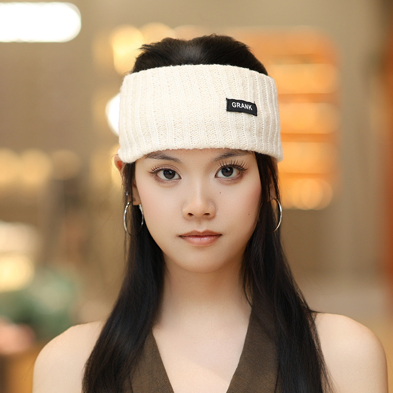 针织发带女高级感洋气时尚防风月子帽产后秋冬11月大头围保暖头巾|undefined