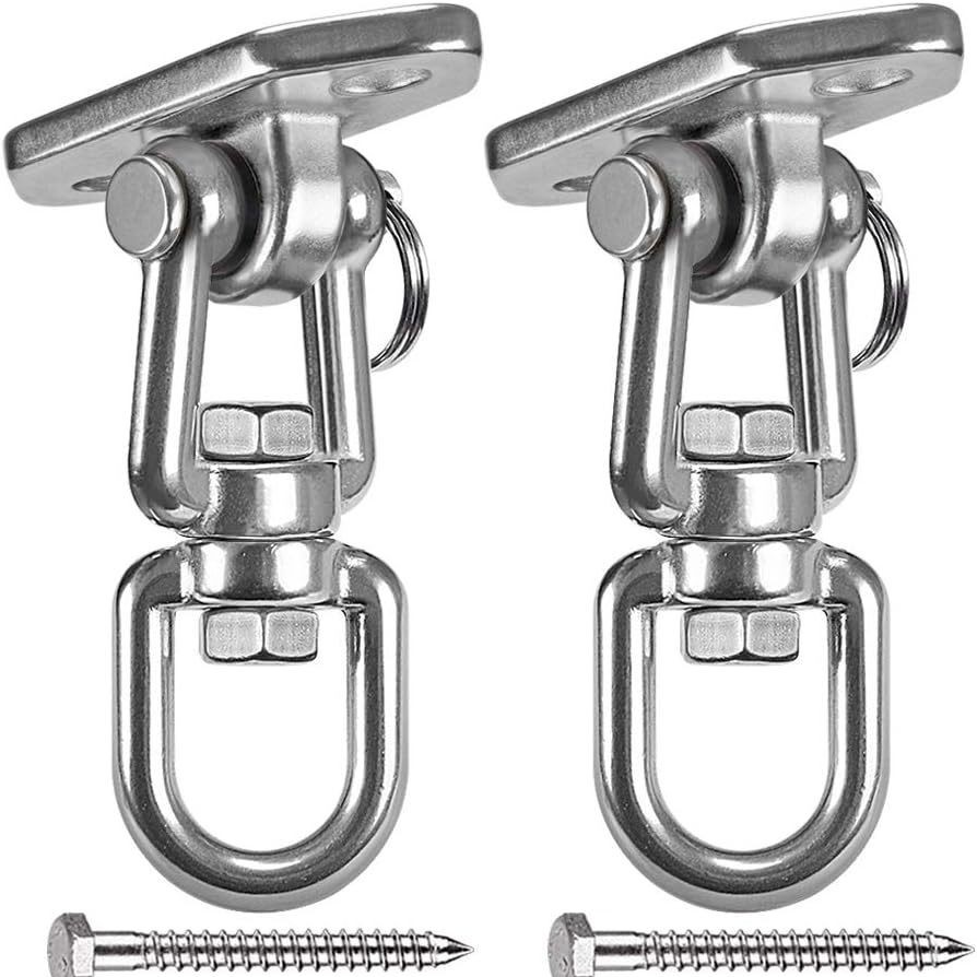 304不锈钢360°旋转屋顶吸盘秋千扣 户外秋千吊椅吊床挂钩固定盘