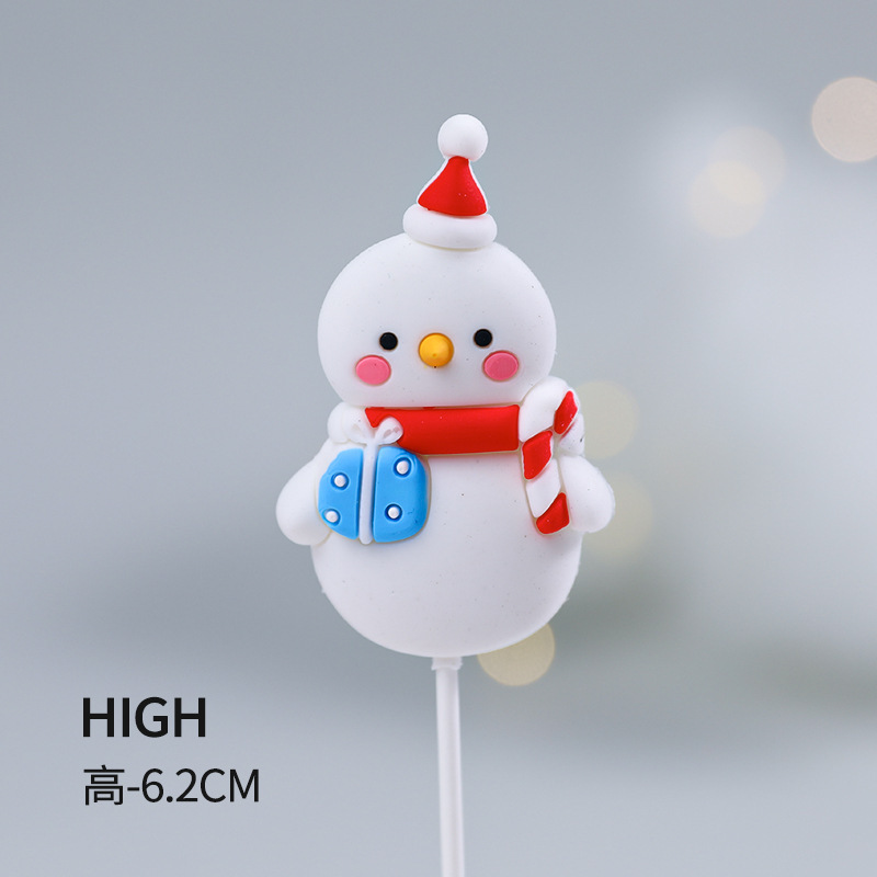 著作権クリスマスケーキ装飾装飾品ソフトゲルクリスマス楽しい老人雪だるまヘラジカクリスマスツリーパーティープラグイン|undefined