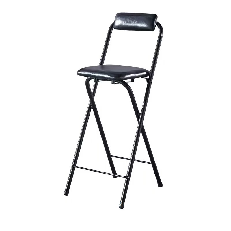 Fábrica directa portátil silla de bar plegable silla de recepción taburete alto puente silla de pesca silla de comedor de respaldo casual bar image 5