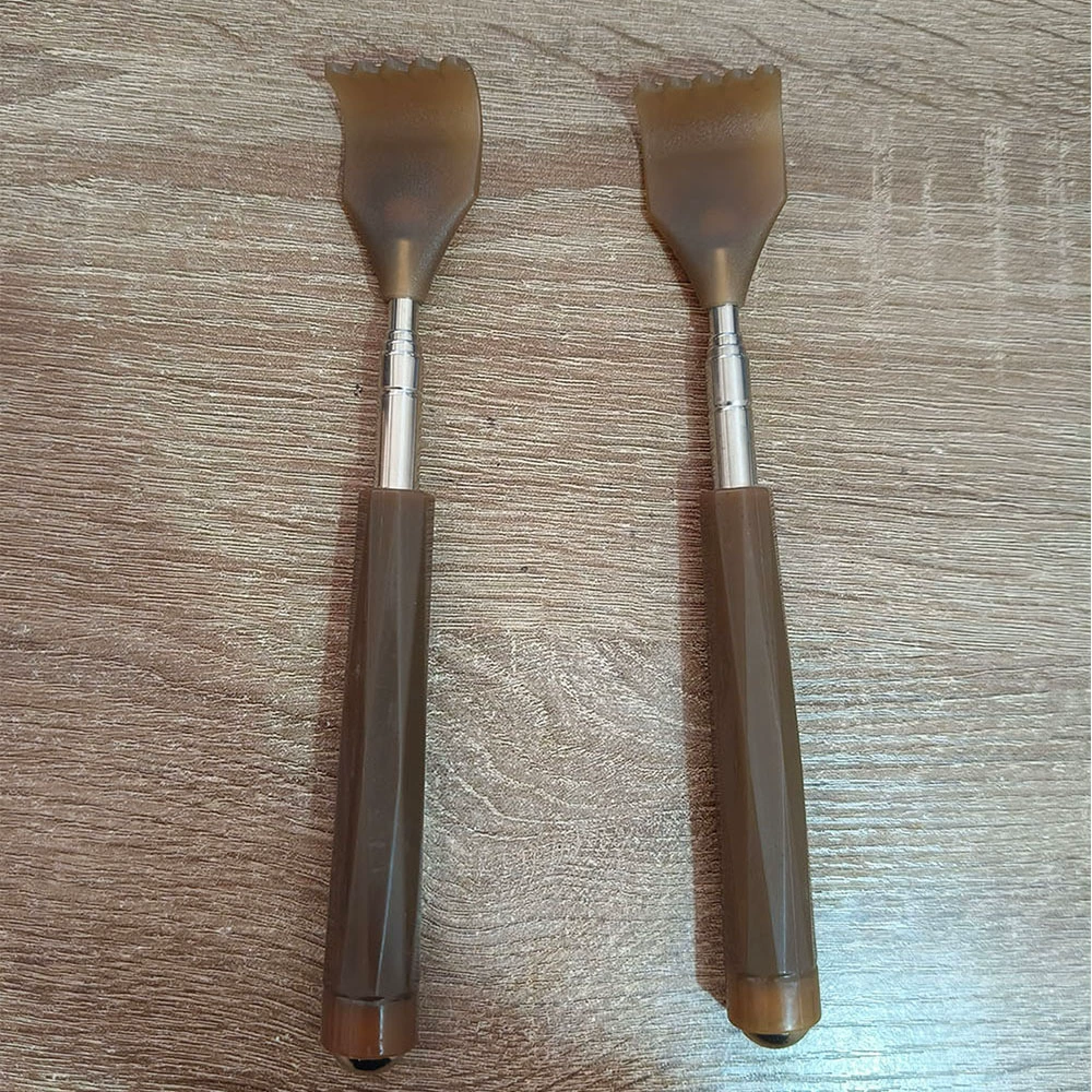 Выдвижная щетка для чесания спины для самостоятельного использования, щетка для всего тела с ручным проводным управлением.