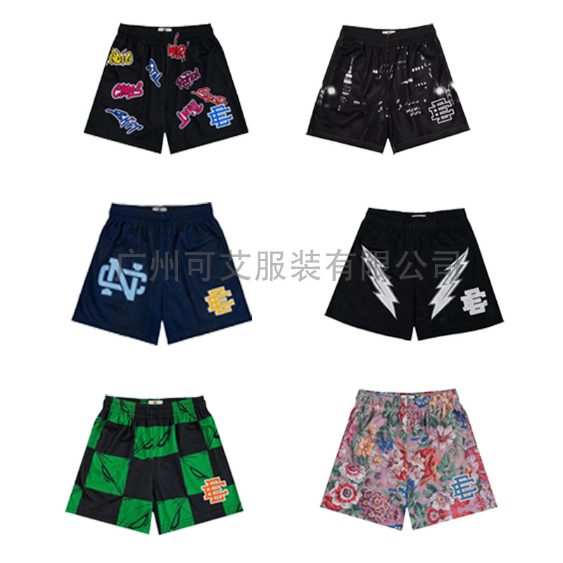 Cross-Border European and American Trendy Brand Eric Emanuel Casual Sports Quick-Drying Loose Shorts