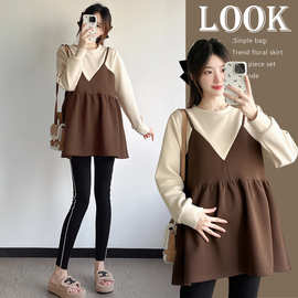 孕妇装春秋冬娃娃衫