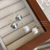 Small design advanced earrings from pearl, light luxury style, trend of season, Korean style