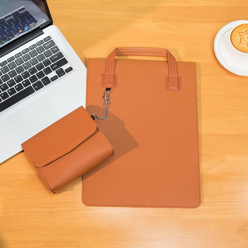 Cross-border business laptop bag 15.6 inch laptop bag liner bag 14 inch waterproof leather notebook