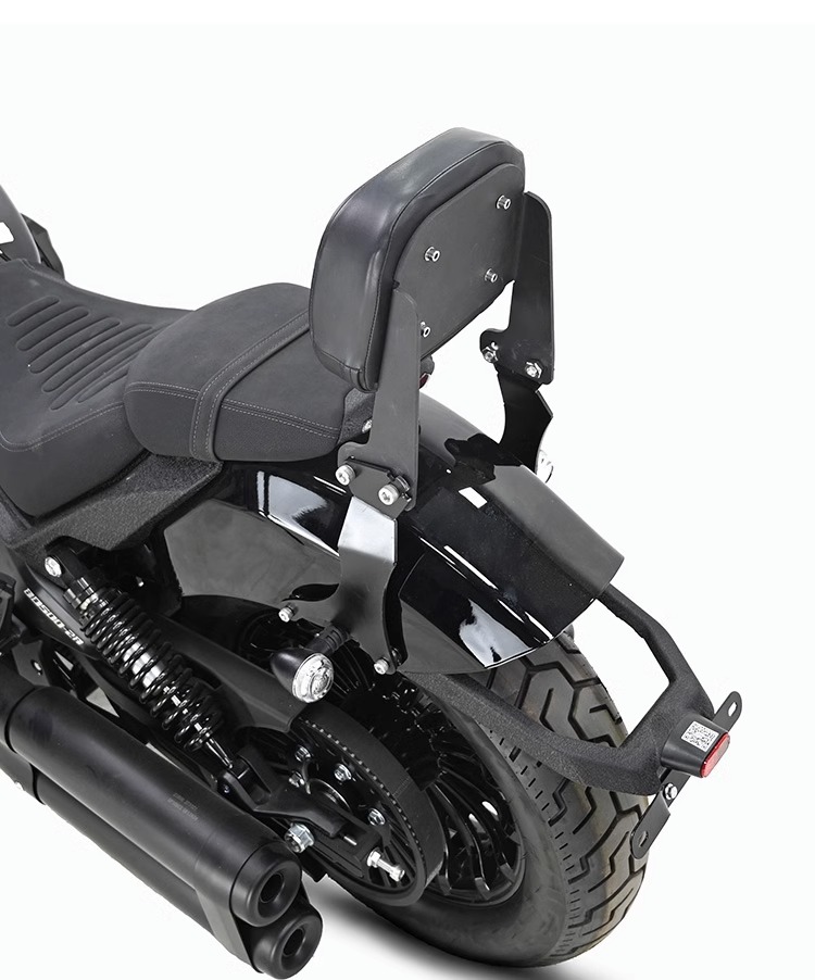 Muscle car Wolf applicable to Benda black flag 500 backrest tail shelf rear tail frame tail wing multifunctional folding backrest modification