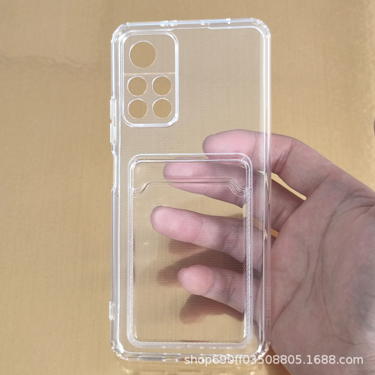 New red rice note11 5G card case phone case 11pro (International version) anti-fall soft case 11pro + card