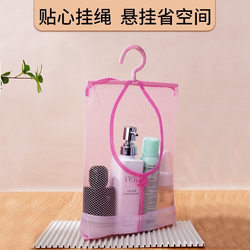 吊り下げ可能な収納メッシュバッグキッチンバスルーム多機能化粧エアクッション下着収納袋キッチンドア収納袋|undefined