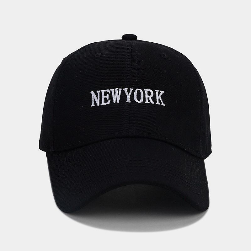 Estilo coreano nuevo NEWYORK bordado suave superior cara de aspecto pequeño casquillo de pico de los hombres y las mujeres de otoño al aire libre sol-prueba gorra de béisbol de moda