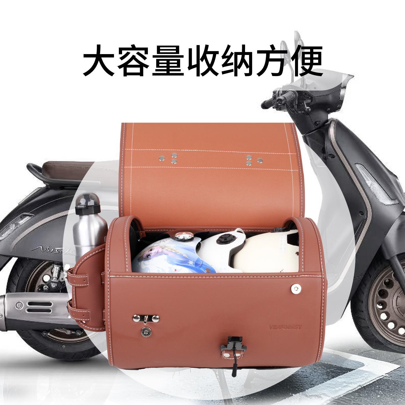 Best-selling motorcycle tail box for Suzuki scooters and electric bikes, suitable for full-face and half-face helmets, with bottom fixation