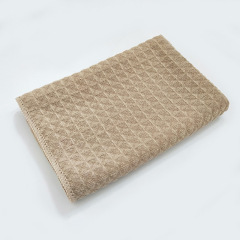 Pineapple Pattern Microfiber Wash Cloth Thick Waffle Grid Honeycomb Car Wash Towel Absorbent Car Cloth Small Square Towel