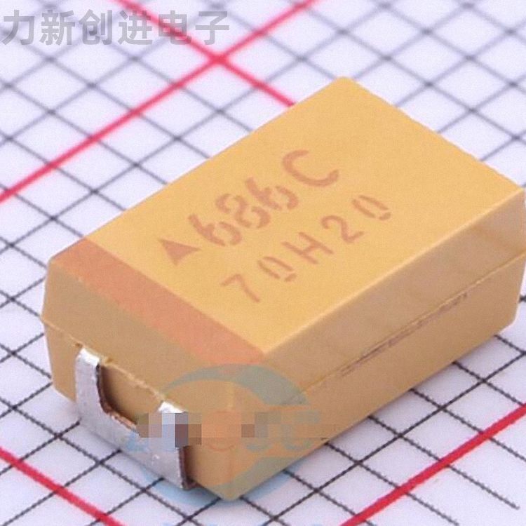 TPSD686K016R0150描述68uF(686) ±10% 16V 钽电容