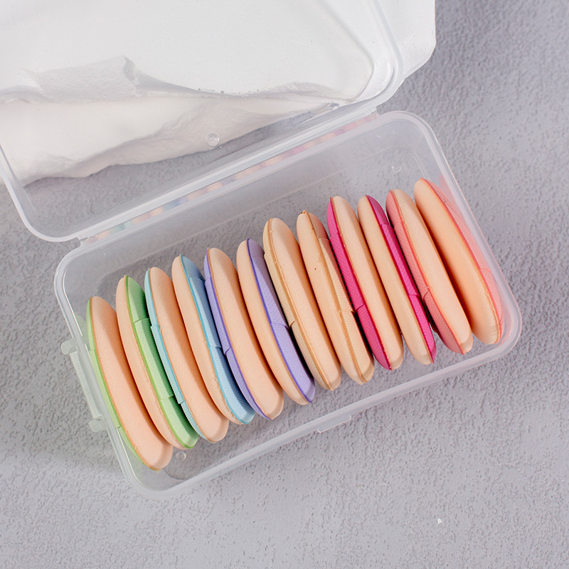 Mini Borla de Maquillaje para Dedos de Espuma Sin Látex, Uso en Seco y Húmedo, Forma de Gota, para Corrector Local image 15