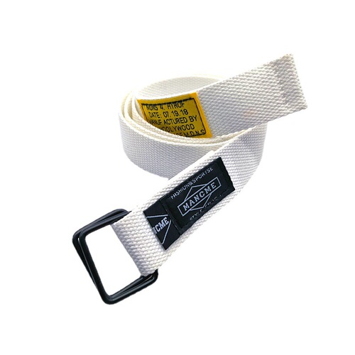 Korean style square double ring buckle men's and women's workwear canvas belt fashion trend simple and versatile student ins style