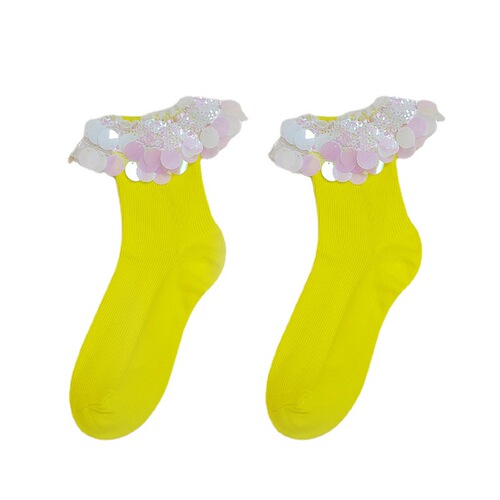 Socks trend colorful scale medium socks long high basketball socks cute women's short socks casual women's and men's socks long leg socks