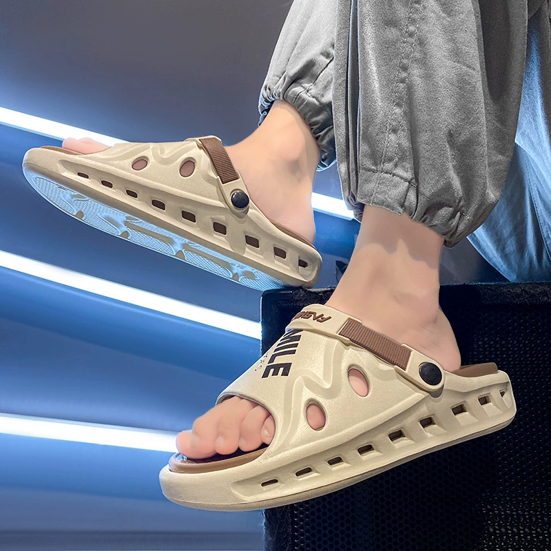 Тапки на фекалии Мужские летние нескользящие, износостойкие и толстые подошвы EVA Прохладный