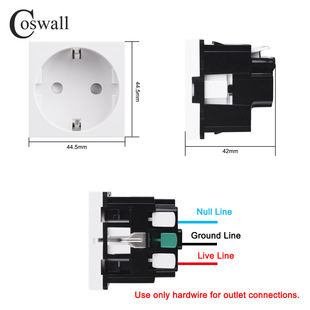 Type 45 German plug-in free wiring European standard in-line module snap-in German function key convenient wiring
