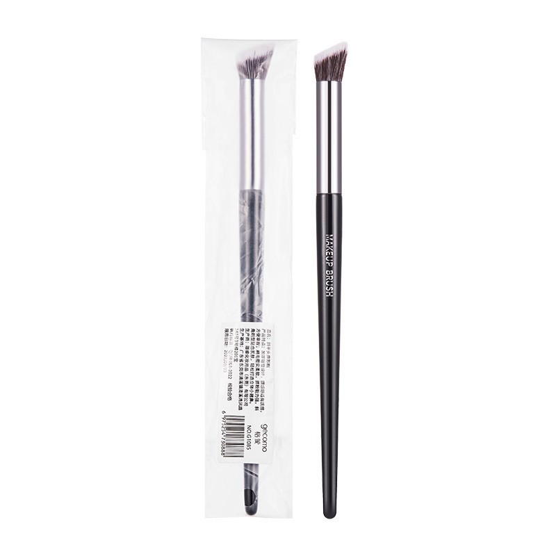 GECOMO cepillo de sombra de nariz de cabeza plana inclinada, cepillo de maquillaje de sombra de ala de nariz, cepillo de sombra de brillo de alto nivel de reparación de nariz