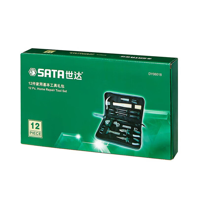 SATA DY06018 Kit de herramientas de reparación multifuncional eléctrica 12 piezas