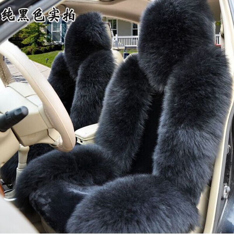 25款汽车坐垫冬季通用绒一体坐垫毛绒座垫单座垫加厚保暖网红坐垫