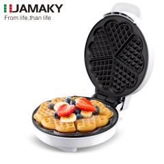 JAMAKY 家庭用小型電気パン焼き器 ワッフルメーカー エッグワッフルメーカー エッグロールケーキ サンドイッチ朝食機 多機能