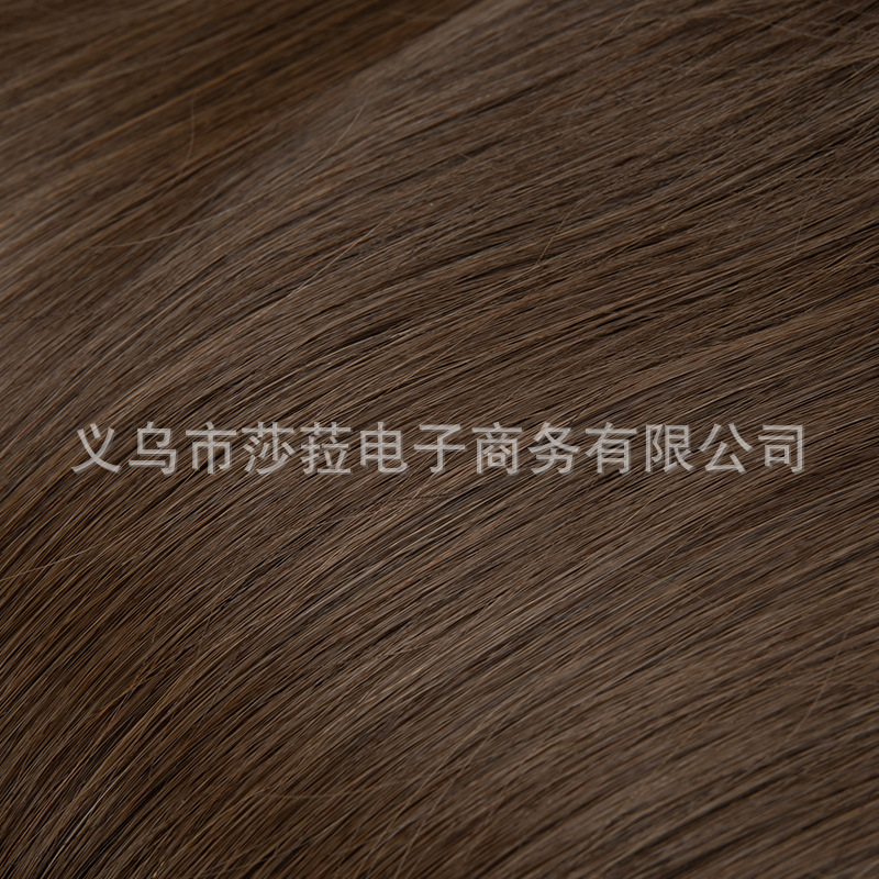 跨境手勾女长发仿真头皮真人发 中分直发轻薄自然全头套厂家批发|undefined