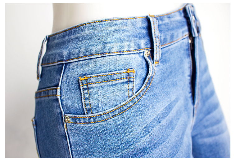 Vêtements pour femmes broderie 3D tridimensionnelle jeans pour femmes pantalons une pièce livraison directe_voghion.com