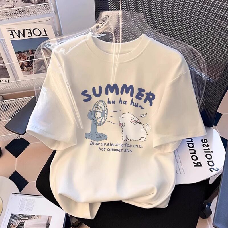 Children's Pure Cotton Short-Sleeved T-Shirt for Medium and Large Boys and Girls 2026 New Half-Sleeved T-Shirt with Cartoon Pattern White Top Children's Pure Cotton Short-Sleeved T-Shirt for Medium and Large Boys and Girls 2026 New Half-Sleeved T-Shirt with Cartoon Pattern White Top