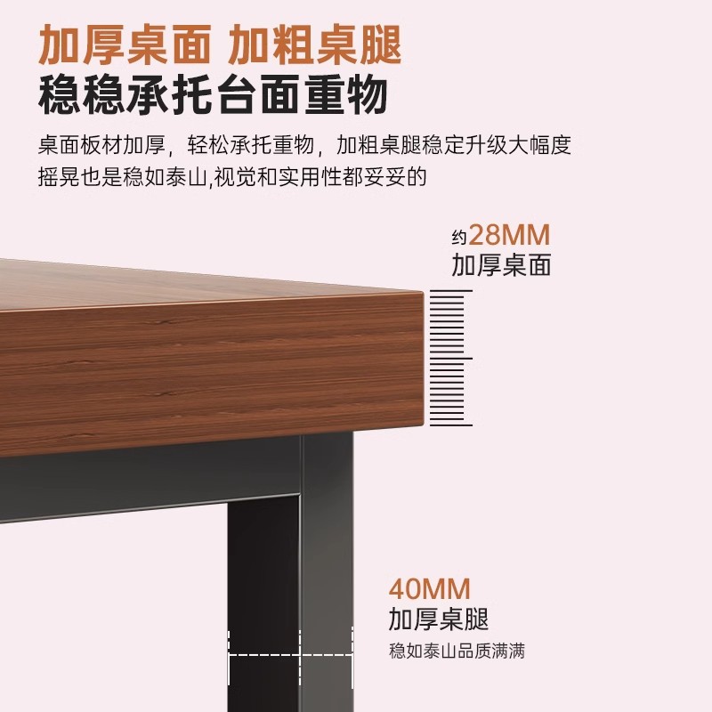 Escritorio, personal, personal, mesa doble, combinación de mesa y silla, personal simple, escritorio para computadora 4, 46, soporte para tarjeta de oficina con pantalla para seis personas