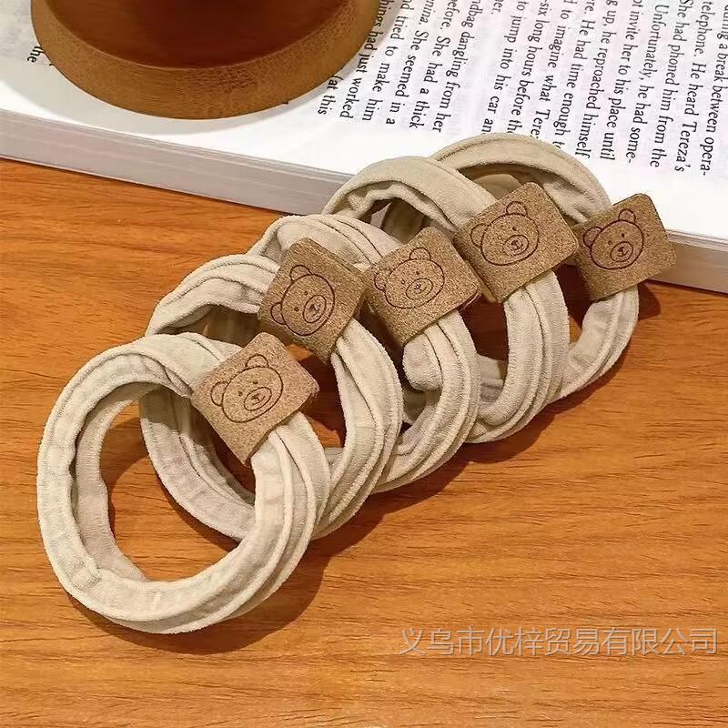 时尚可爱小熊头绳高弹力皮筋女扎头发绳新款发圈头饰皮套发饰发绳