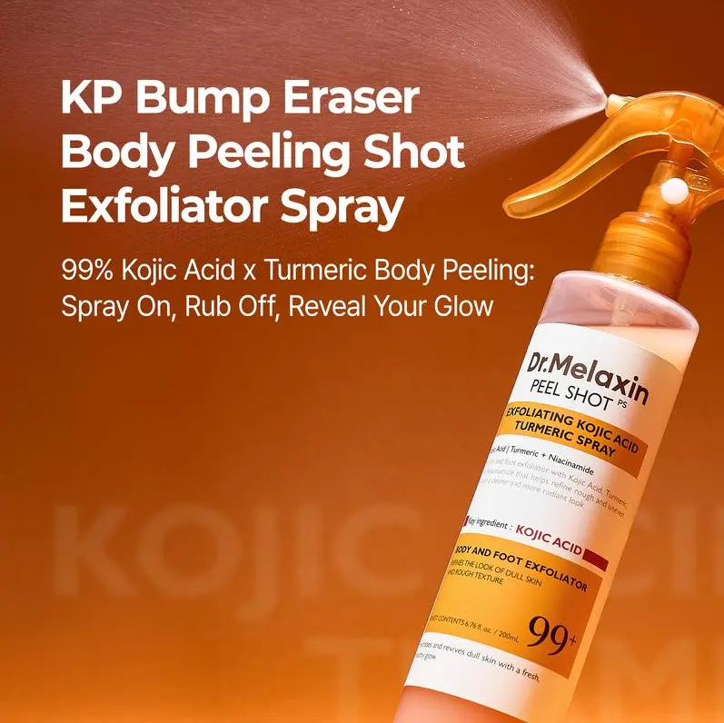 Peel Shot Keratin Care Kojic AcidTurmericSpray Turmeric Exfoliating Spray