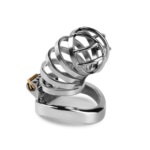 Men's metal chastity lock device, chastity ring, birdcage, adult sex toy, jj confinement penis lock, wholesale
